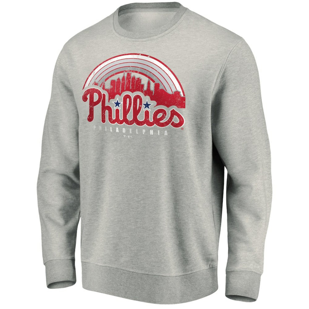 Philadelphia Phillies Heater Pullover Sweatshirt Gray