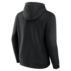 Anaheim Ducks Fanatics Wordmark Logo Fleece Pullover Hoodie - Black Hoodies