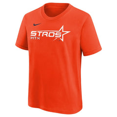 Houston Astros Youth 2025 City Connect Wordmark T-Shirt Orange