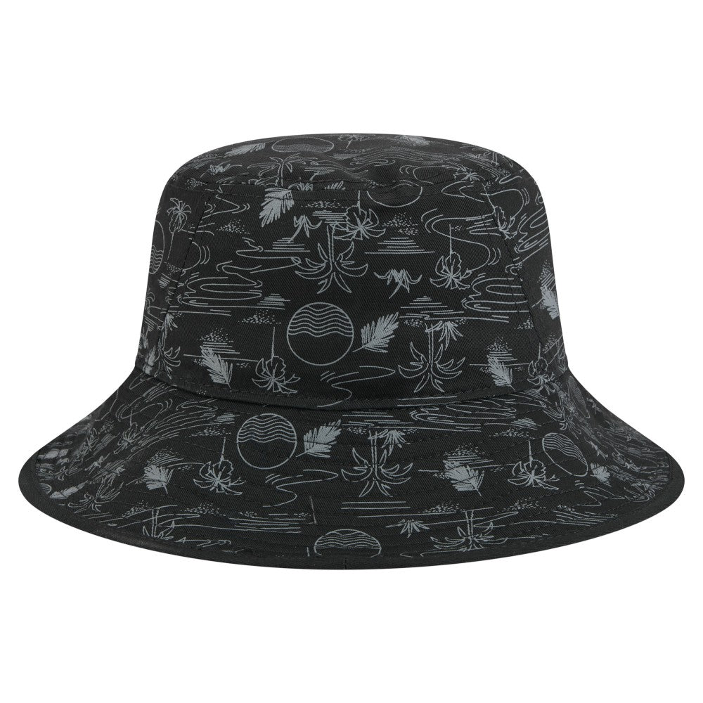 Miami Marlins 2025 Spring Training All Over Print Bucket Hat Black