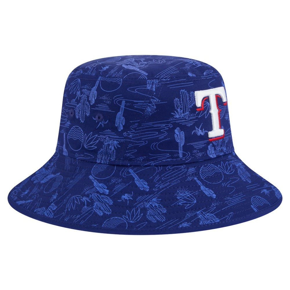 Texas Rangers 2025 Spring Training All Over Print Bucket Hat Dark Blue
