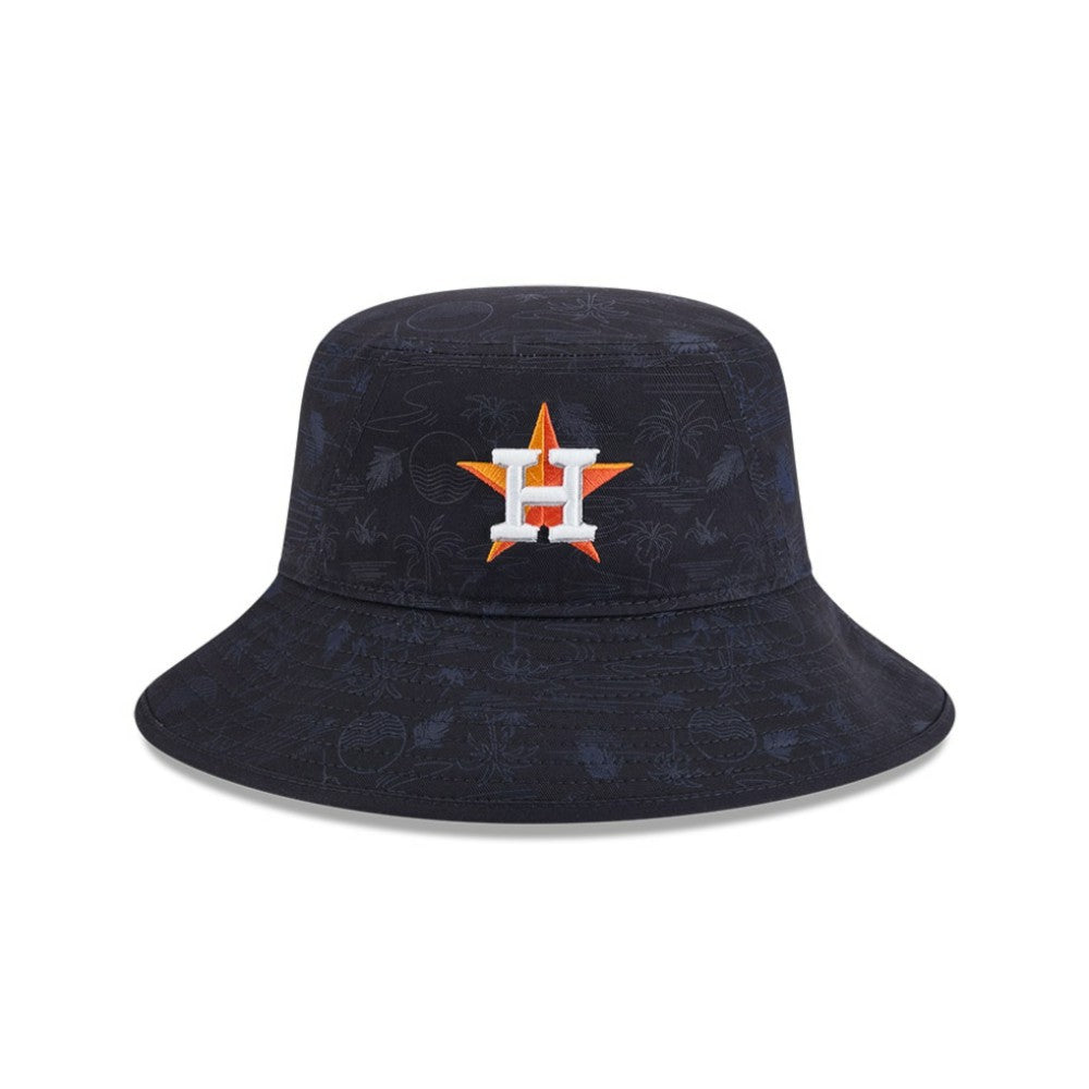Houston Astros Youth 2025 Spring Training All Over Print Bucket Hat Navy