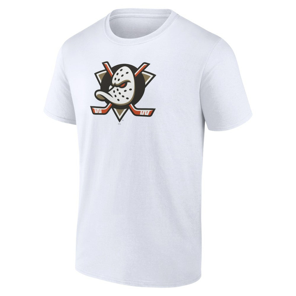 Anaheim Ducks Primary Logo T-Shirt - White T-shirts