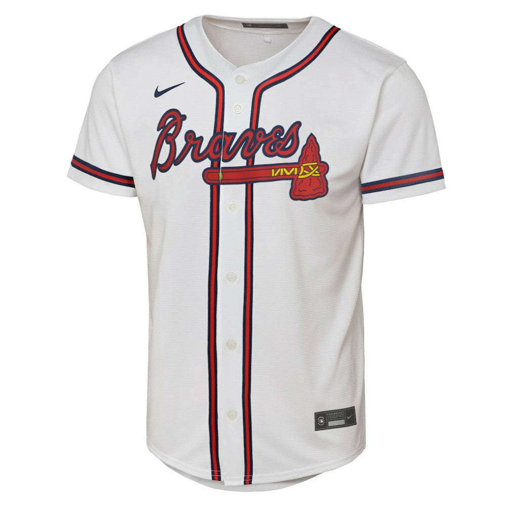 Ozzie Albies Atlanta Braves Youth Home Replica Player Jersey White