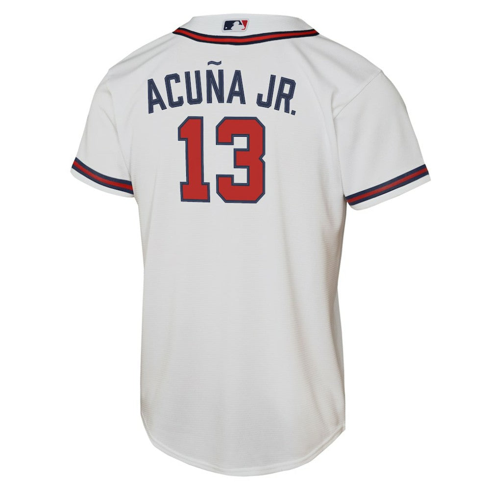 Ronald Acuna Jr. Atlanta Braves Youth Home Replica Player Jersey White