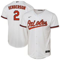 Gunnar Henderson Baltimore Orioles Youth Home Replica Player Jersey White