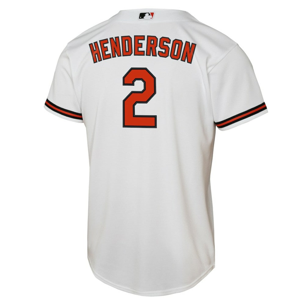 Gunnar Henderson Baltimore Orioles Youth Home Replica Player Jersey White