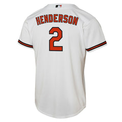 Gunnar Henderson Baltimore Orioles Youth Home Replica Player Jersey White