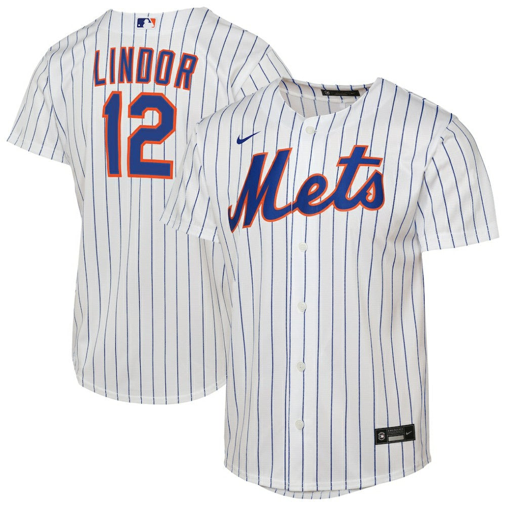 Francisco Lindor New York Mets Youth Home Replica Player Jersey White