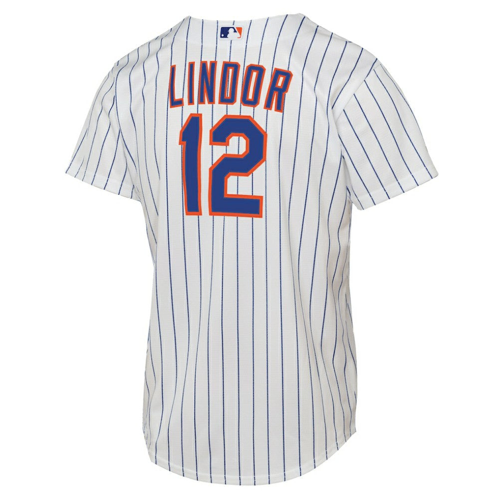 Francisco Lindor New York Mets Youth Home Replica Player Jersey White