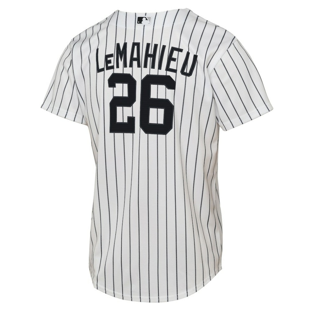 DJ LeMahieu New York Yankees Youth Home Replica Player Jersey White