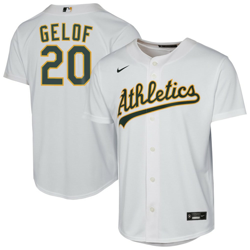Zack Gelof Athletics Youth Home Replica Player Jersey White