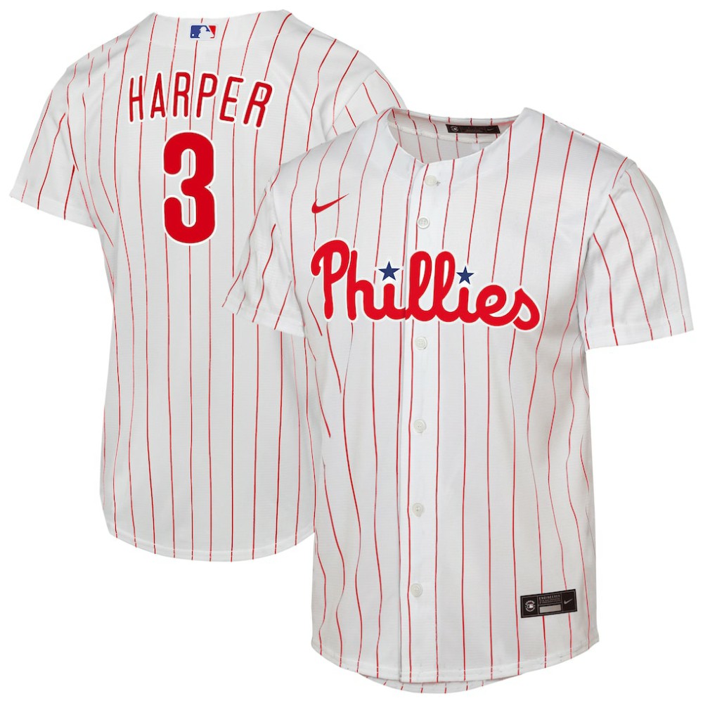 Bryce Harper Philadelphia Phillies Youth Home Replica Player Jersey White
