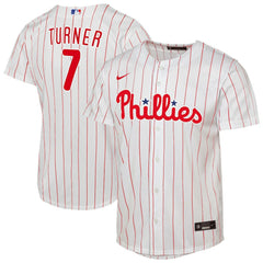 Trea Turner Philadelphia Phillies Youth Home Replica Player Jersey White