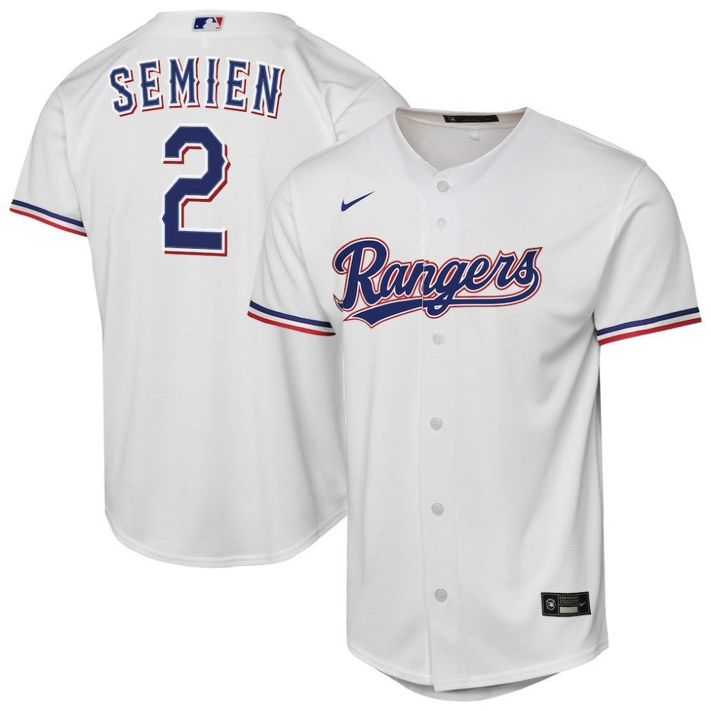 Marcus Semien Texas Rangers Youth Home Replica Player Jersey White