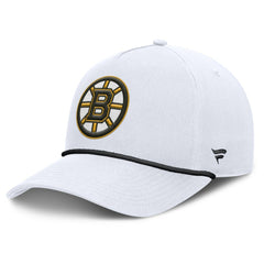 Boston Bruins Fanatics Rope A-Frame Adjustable Hat - White Hats