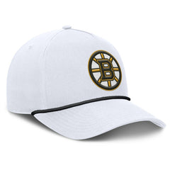 Boston Bruins Fanatics Rope A-Frame Adjustable Hat - White Hats