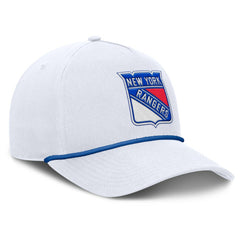New York Rangers Fanatics Rope A-Frame Adjustable Hat - White Hats