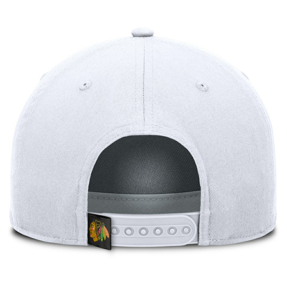 Chicago Blackhawks Fanatics Rope A-Frame Adjustable Hat - White Hats