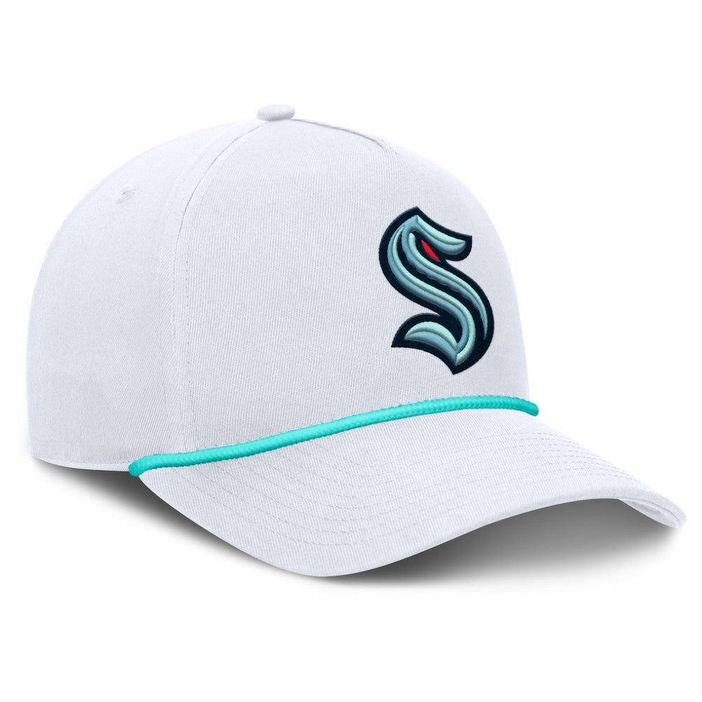 Seattle Kraken Fanatics Rope A-Frame Adjustable Hat - White Hats