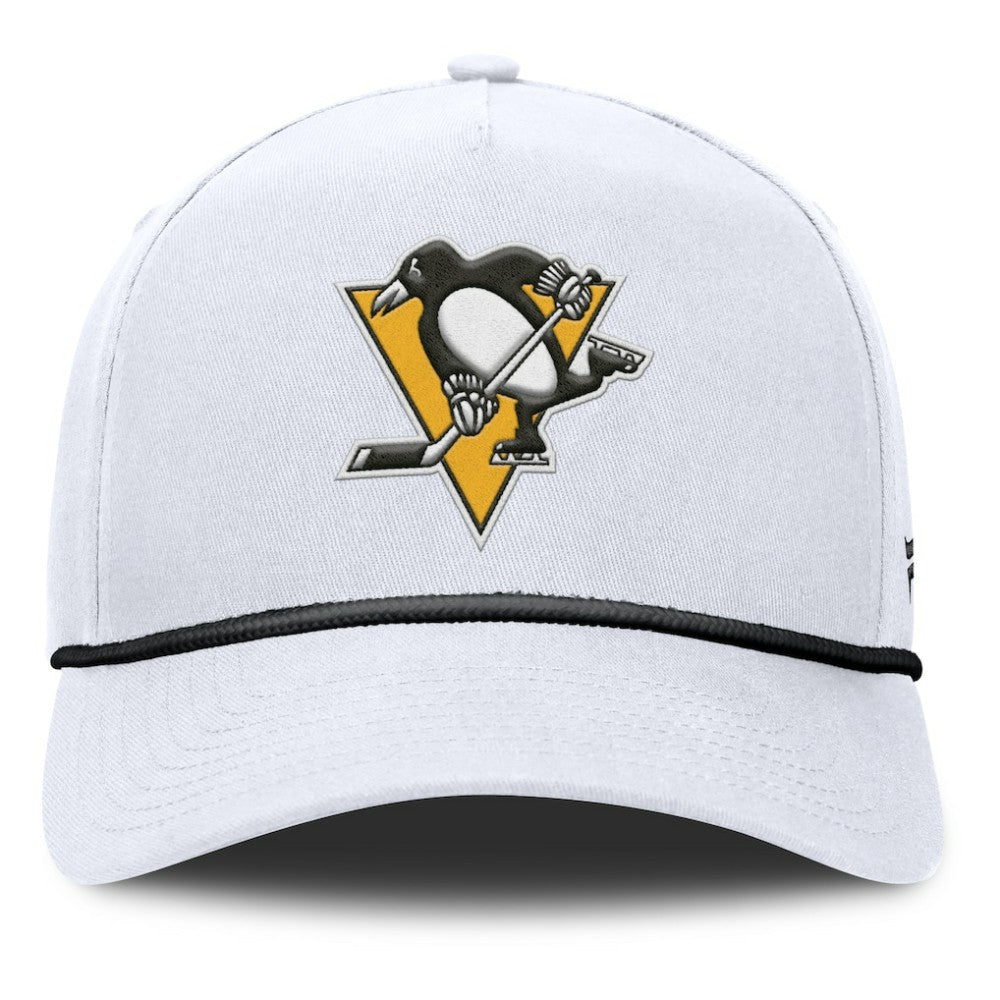 Pittsburgh Penguins Fanatics Rope A-Frame Adjustable Hat - White Hats