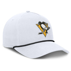 Pittsburgh Penguins Fanatics Rope A-Frame Adjustable Hat - White Hats