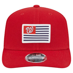 Washington Nationals Flag 9SEVENTY Stretch-Snap Hat Red