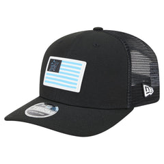 Miami Marlins Flag 9SEVENTY Stretch-Snap Hat Black