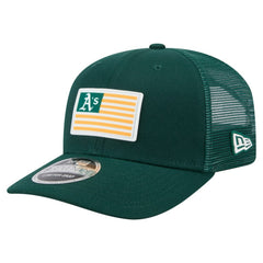 Athletics Flag 9SEVENTY Stretch-Snap Hat Green