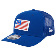 Chicago Cubs Flag 9SEVENTY Stretch-Snap Hat Royal