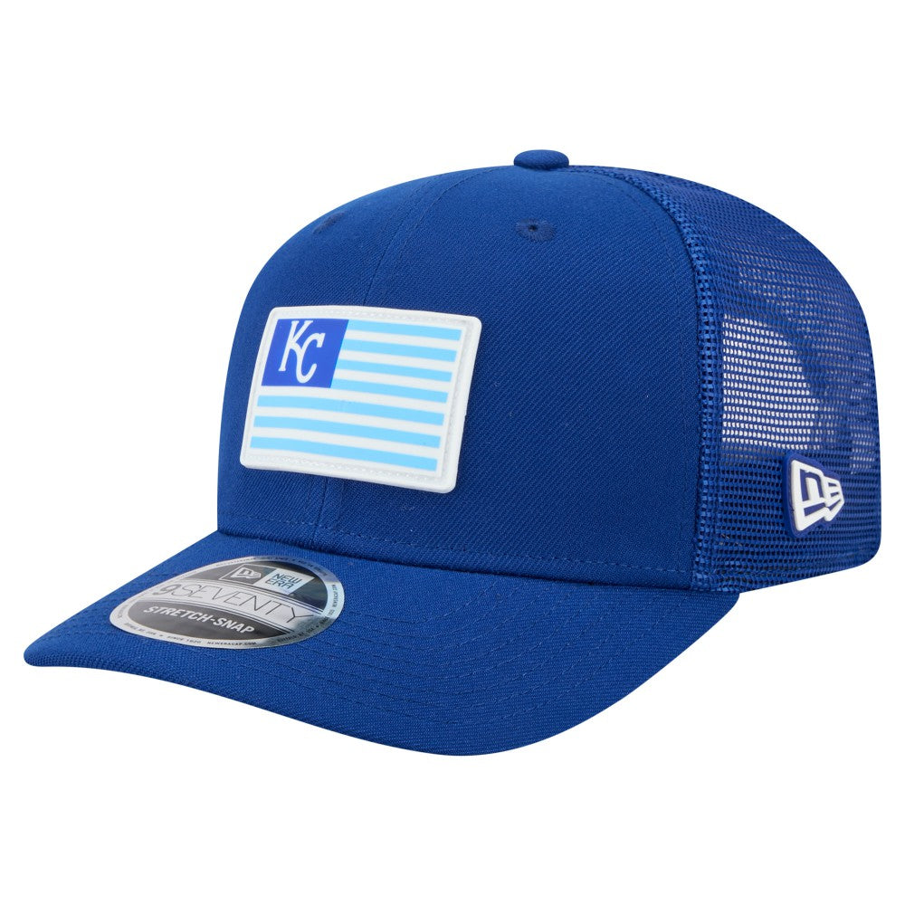 Kansas City Royals Flag 9SEVENTY Stretch-Snap Hat Royal