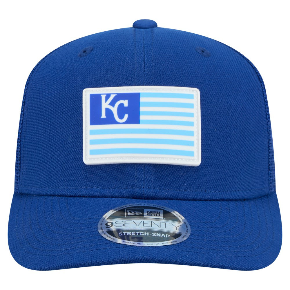 Kansas City Royals Flag 9SEVENTY Stretch-Snap Hat Royal