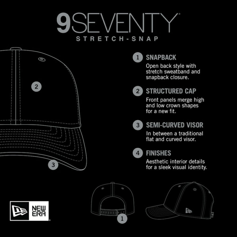 Chicago White Sox Multi-Rope 9SEVENTY Stretch-Snap Hat Black