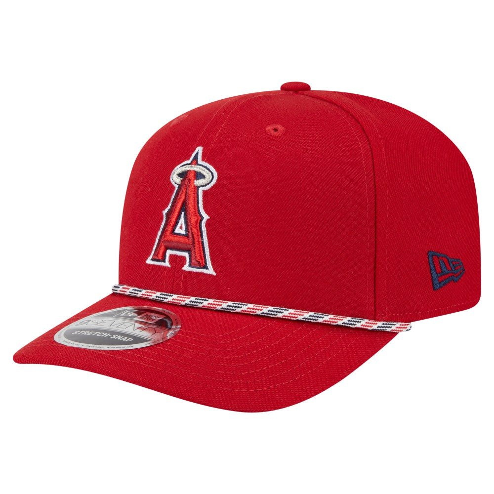 Los Angeles Angels Multi-Rope 9SEVENTY Stretch-Snap Hat Red