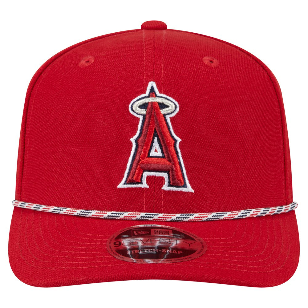 Los Angeles Angels Multi-Rope 9SEVENTY Stretch-Snap Hat Red