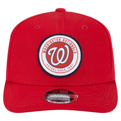 Washington Nationals Circle Patch 9SEVENTY Stretch-Snap Hat Red