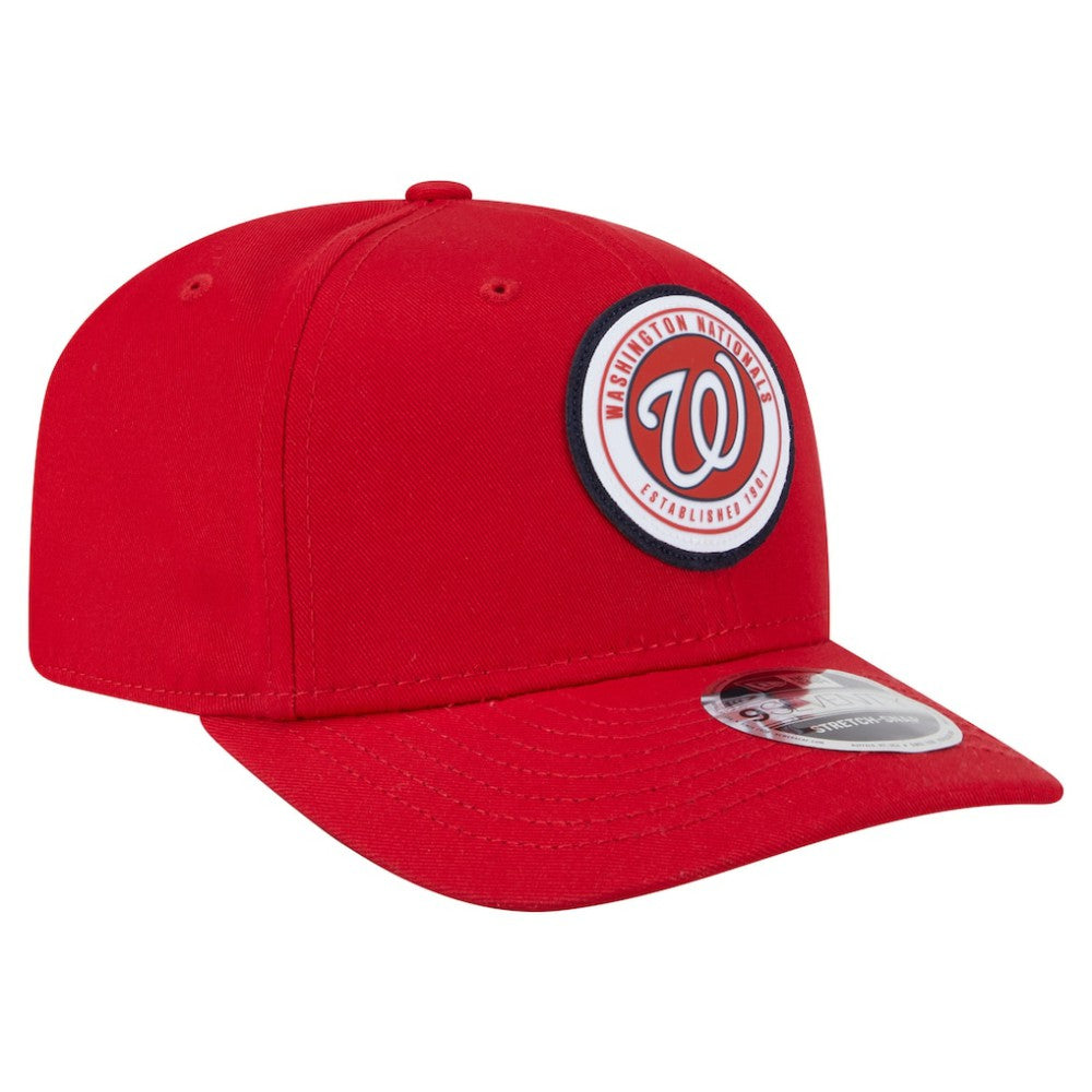 Washington Nationals Circle Patch 9SEVENTY Stretch-Snap Hat Red