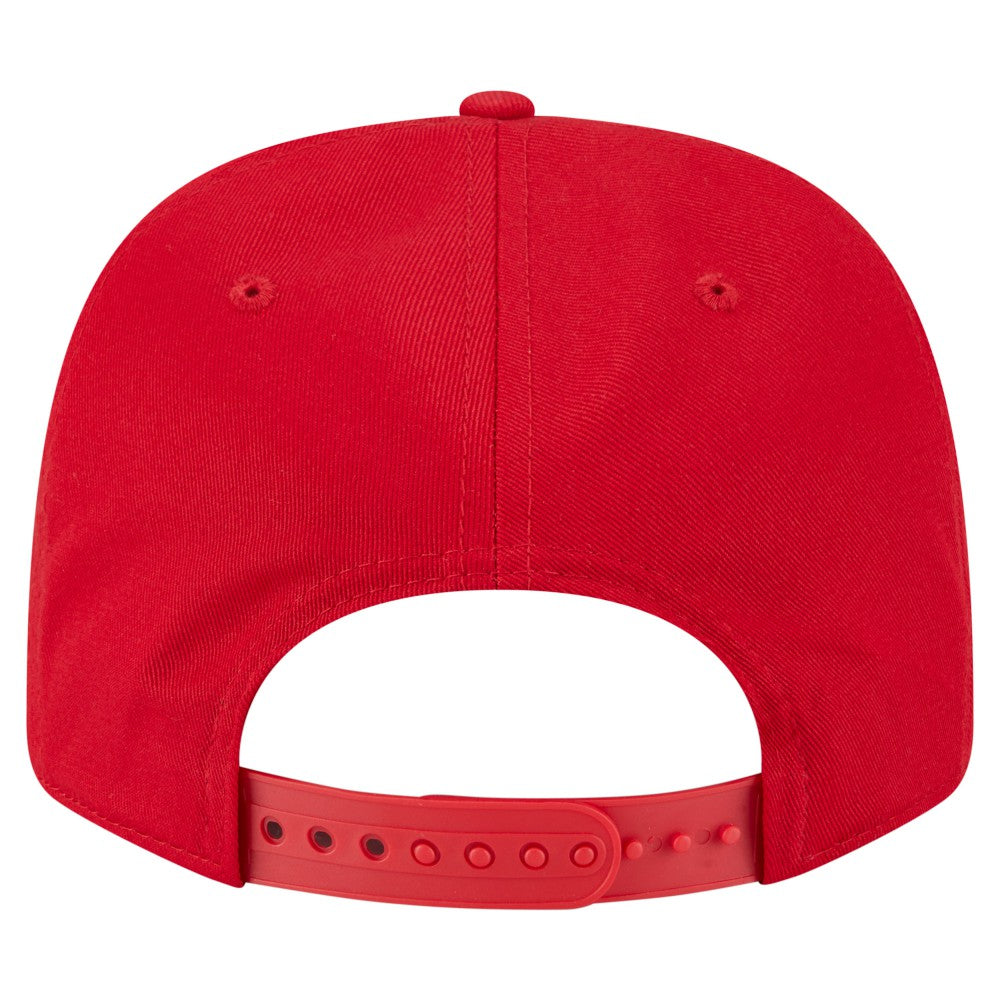 Los Angeles Angels Circle Patch 9SEVENTY Stretch-Snap Hat Red