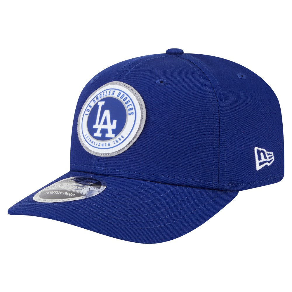 Los Angeles Dodgers Circle Patch 9SEVENTY Stretch-Snap Hat Royal
