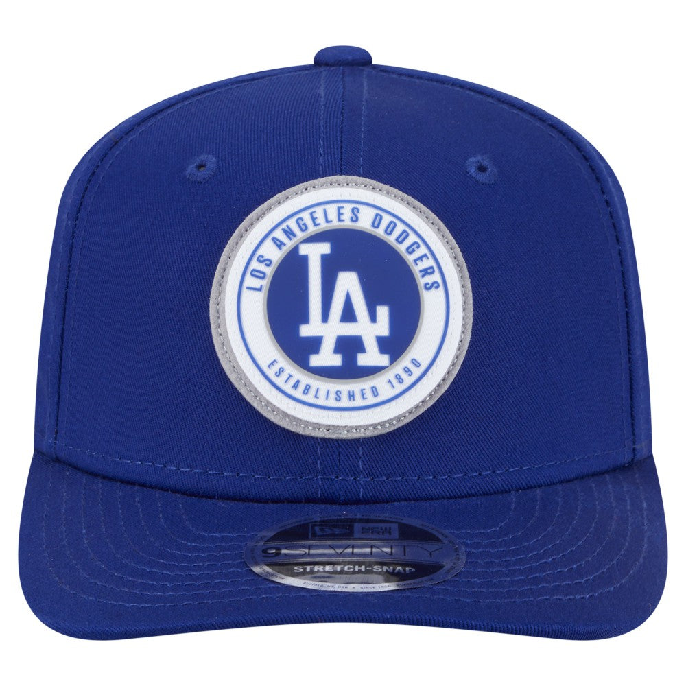 Los Angeles Dodgers Circle Patch 9SEVENTY Stretch-Snap Hat Royal