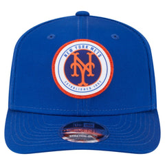 New York Mets Circle Patch 9SEVENTY Stretch-Snap Hat Royal