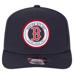 Boston Red Sox Circle Patch 9SEVENTY Stretch-Snap Hat Navy