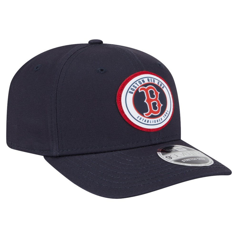 Boston Red Sox Circle Patch 9SEVENTY Stretch-Snap Hat Navy