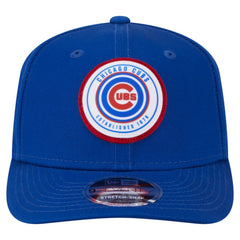 Chicago Cubs Circle Patch 9SEVENTY Stretch-Snap Hat Royal
