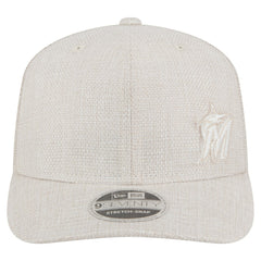 Miami Marlins Flawless 9SEVENTY Stretch-Snap Hat Light Beige
