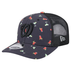 Washington Nationals Adventure Drinks Pattern 9SEVENTY Stretch-Snap Hat Black