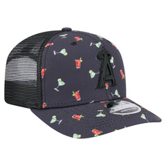 Los Angeles Angels Adventure Drinks Pattern 9SEVENTY Stretch-Snap Hat Black