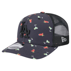 Los Angeles Dodgers Adventure Drinks Pattern 9SEVENTY Stretch-Snap Hat Black