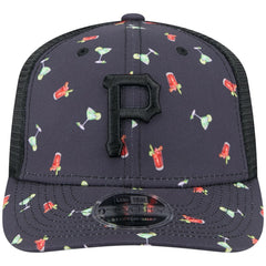 Pittsburgh Pirates Adventure Drinks Pattern 9SEVENTY Stretch-Snap Hat Navy