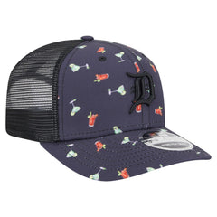 Detroit Tigers Adventure Drinks Pattern 9SEVENTY Stretch-Snap Hat Navy